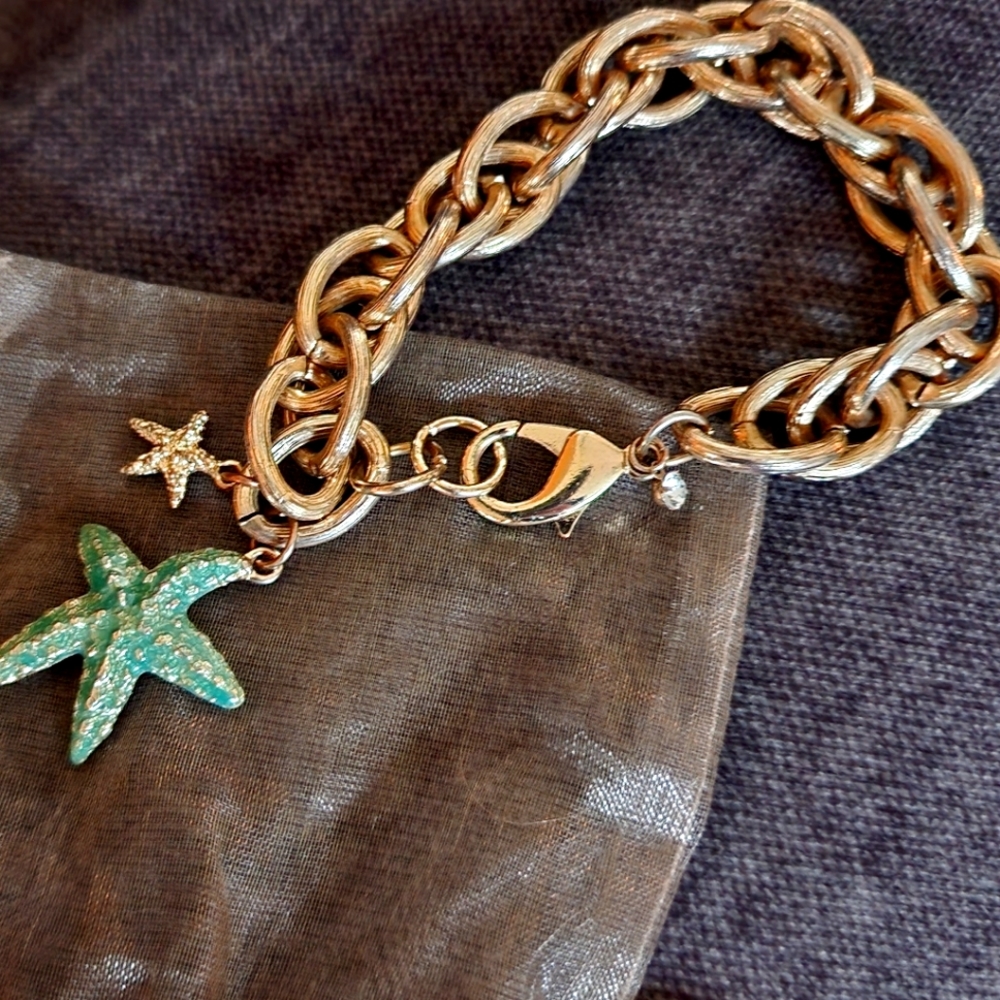 Swell Caroline Boutique Starfish Ring and Charm Bracelet